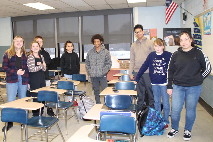 the saugerties junior high school builder"s club last month