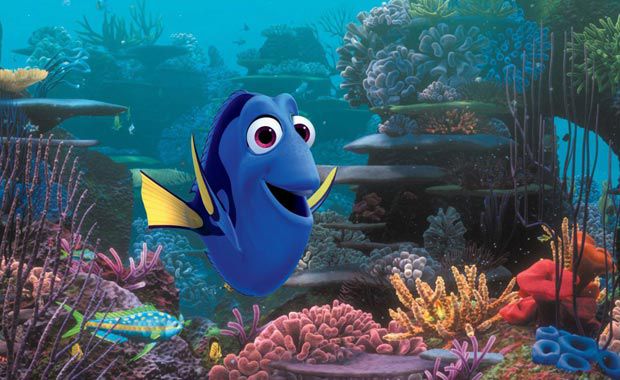 Dory, voiced by Ellen DeGeneres, in Finding Dory