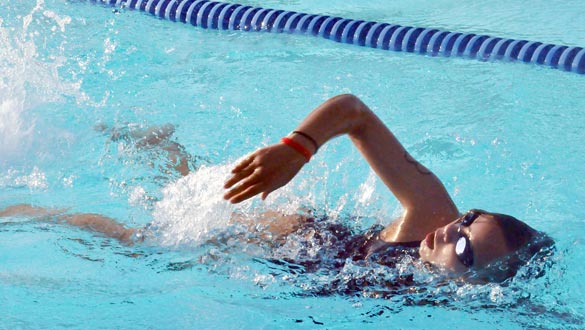 A previous swim race at Moriello Pool in New Paltz. (photo by Lauren Thomas)