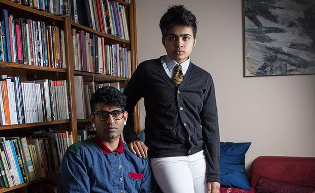 DarkMatter (pictured above) is the trans South Asian performance art duo Alok Vaid-Menon and Janani Balasubramanian.