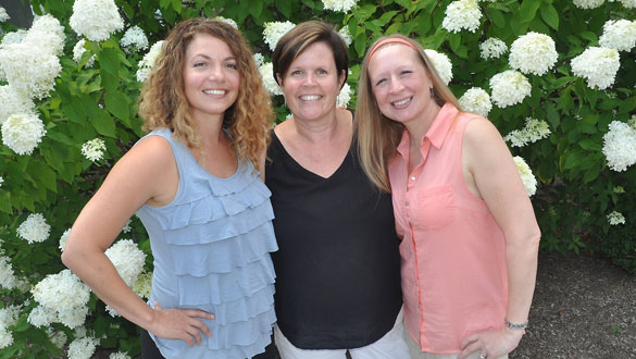 Core members of the Lloyd events committee (l-r): Ann Marie Phillips Meisel, Kate Jonietz and Stephanie Fraino. (Lauren Thomas | New Paltz Times)
