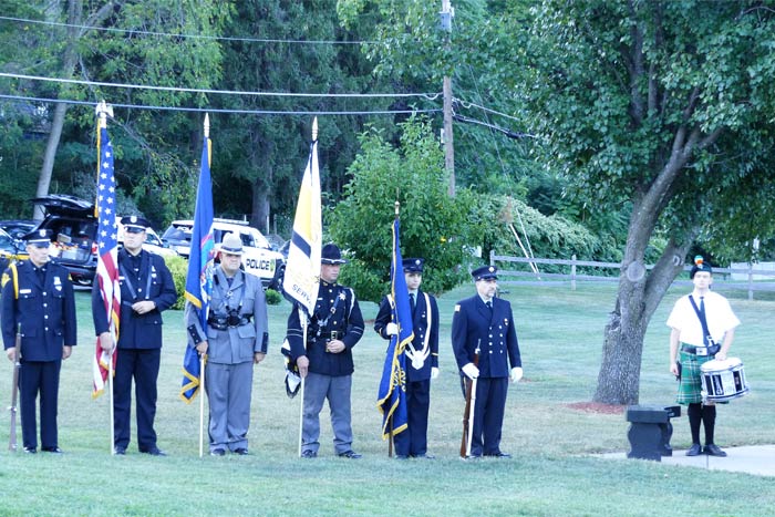 The color guard at the September 11 ceremony.