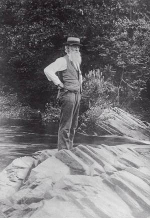 Photo of John Burroughs by Clifton Johnson (courtesy of The Jones Library, Amherst, Massachusetts)
