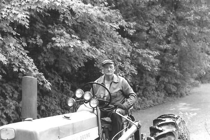Dave’s brother, Warren Jewett, who worked as a custodian for Duzine Elementary School from 1966 to 1993, took the job with the school district because it was close enough to home that he could check on the farm’s herd of cattle when he had free time. (Jewett Family Collection)