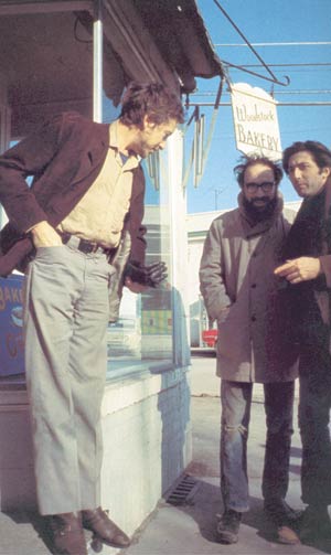 Dylan, Ron DeNitto and David Boyle at Mrs. Kirschbaum’s Woodstock Bakery. (Photo courtesy of Elliott Landy)