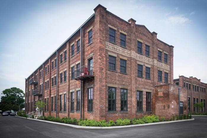 The Lace Mill, at 165 Cornell Street in Kingston, is an apartment, workspace and gallery complex renovated by Rupco and offering subsidized, below-market rents for artists. (photo by Dion Ogust)