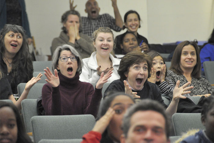Last Thursday evening, The Maya Gold Foundation hosted an interactive evening for adults and teens entitled “Emotions Matter: Creating More Compassionate Schools and Communities Through Emotional Intelligence.” (photo by Lauren Thomas)