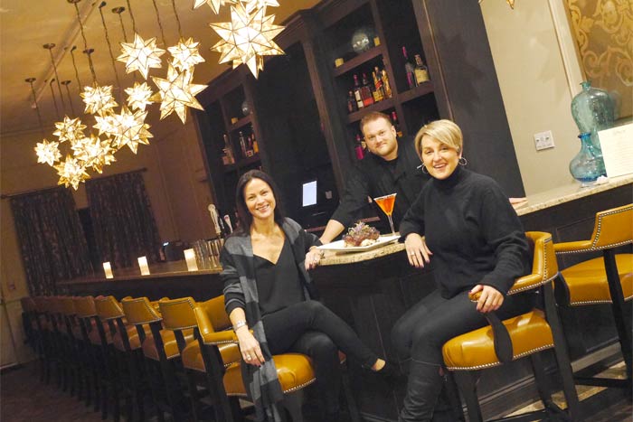 Novella's Banquet Hall in New Paltz has recently opened a restaurant called The Grille at Novella's. Pictured from left to right are: general manager of The Grille Anne Marie Keenan, executive chef James Kane and general manager of Novella's New Paltz Dawn Stewart-Harris. (photo by Lauren Thomas)