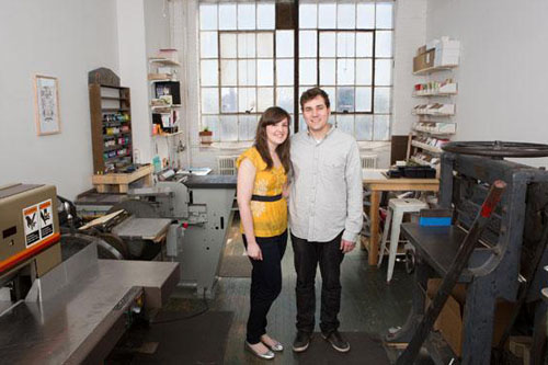 Danielle Bliss and Joe Venditti, the husband-and-wife team behind Wishbone Letterpress, are also the hosts of the Hudson Valley Hullabaloo. “We curate a really great lineup of local handmade small businesses with a few vintage sellers that have unique, gift-able items,” says Bliss. “It's a great opportunity to see what people are making, and chat with them about their process. I think it makes giving the gift that much more special.” (Peter Demuth Photography)