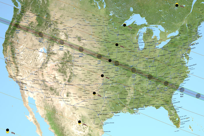 Observing the great eclipse - Hudson Valley One