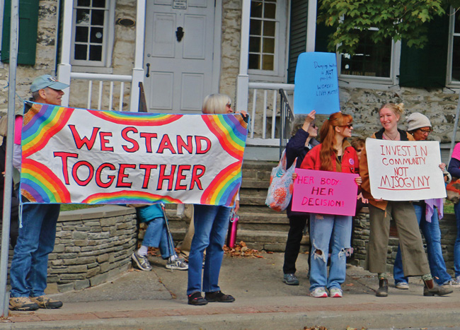 New Paltz joins national 'Women's Wave' day of action for abortion rights